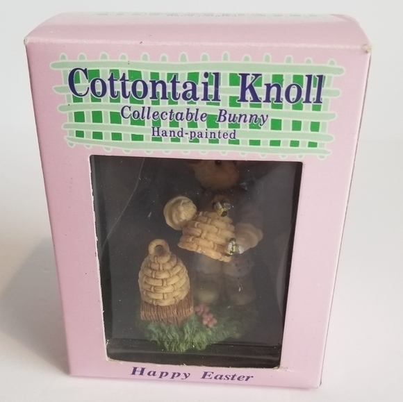 New In Box Cottontail Knoll Collectable Bunny Hand Painted Easter Beekeeper - Picture 4 of 4